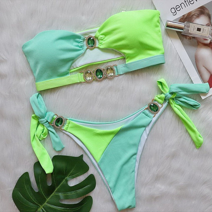 Brazilian-Style Two-Piece Swimsuit Flattering Cut