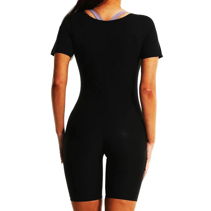 Fitted Stretch Slimming Plus-Size Jumpsuit