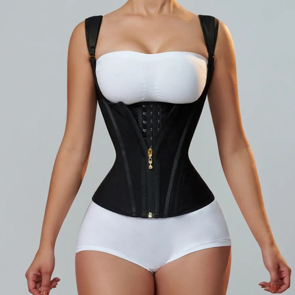 Double Adjustable Strap Plus-Size Waist Corset