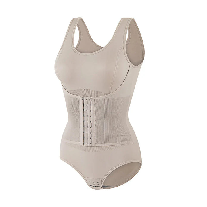 Adjustable Corset-Style Plus-Size Shaping Bodysuit