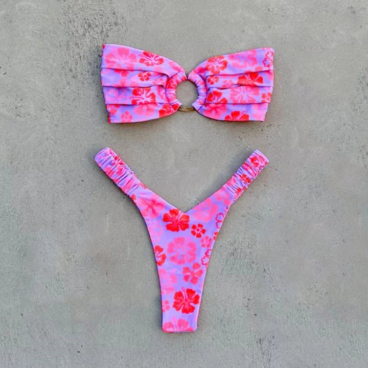Tropical Floral Brazilian-Cut Bikini