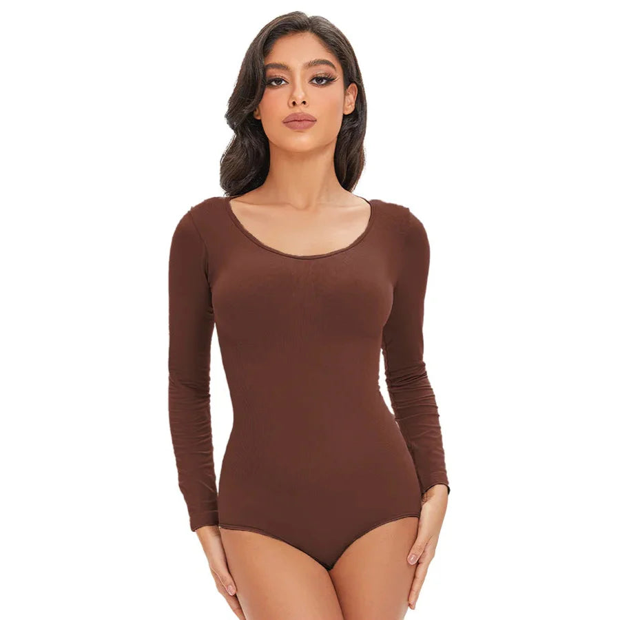 Seamless Stretch Adapting Plus-Size Shaping Bodysuit