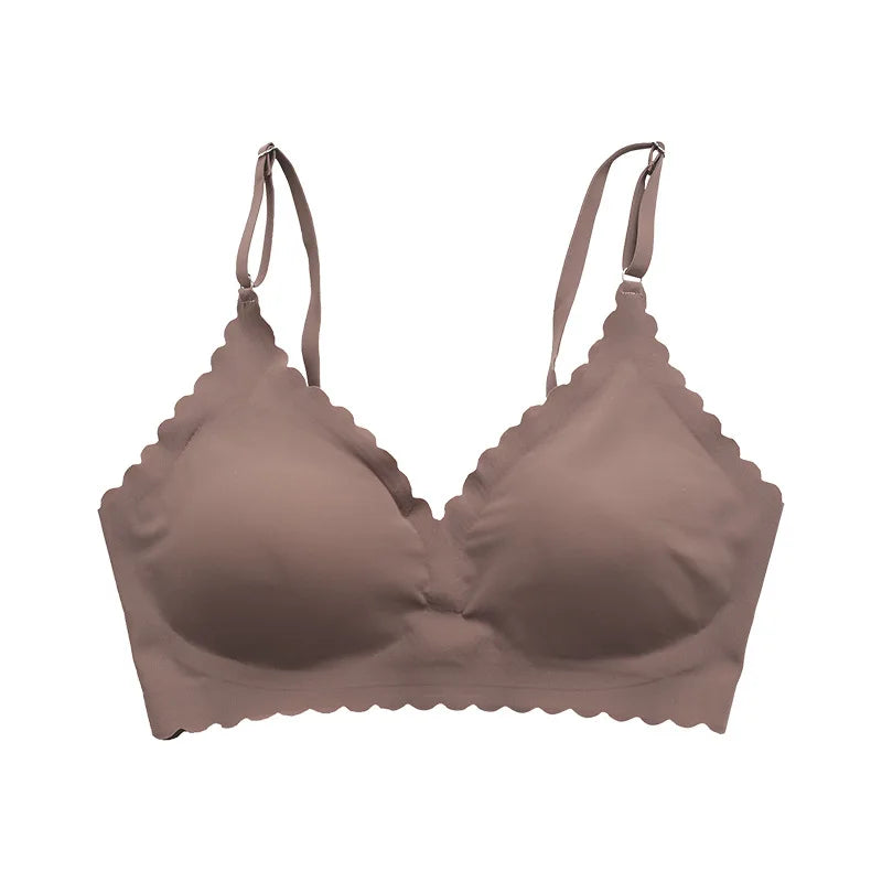 Seamless Wireless Smooth Asymmetric Bra