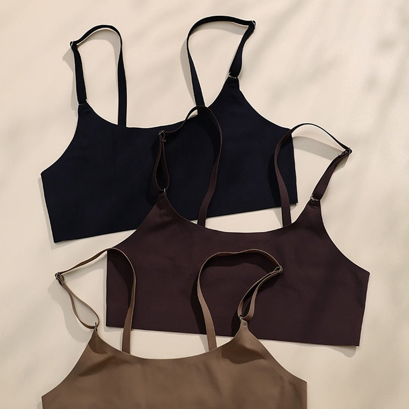 Seamless Satin Adjustable Lingerie Set
