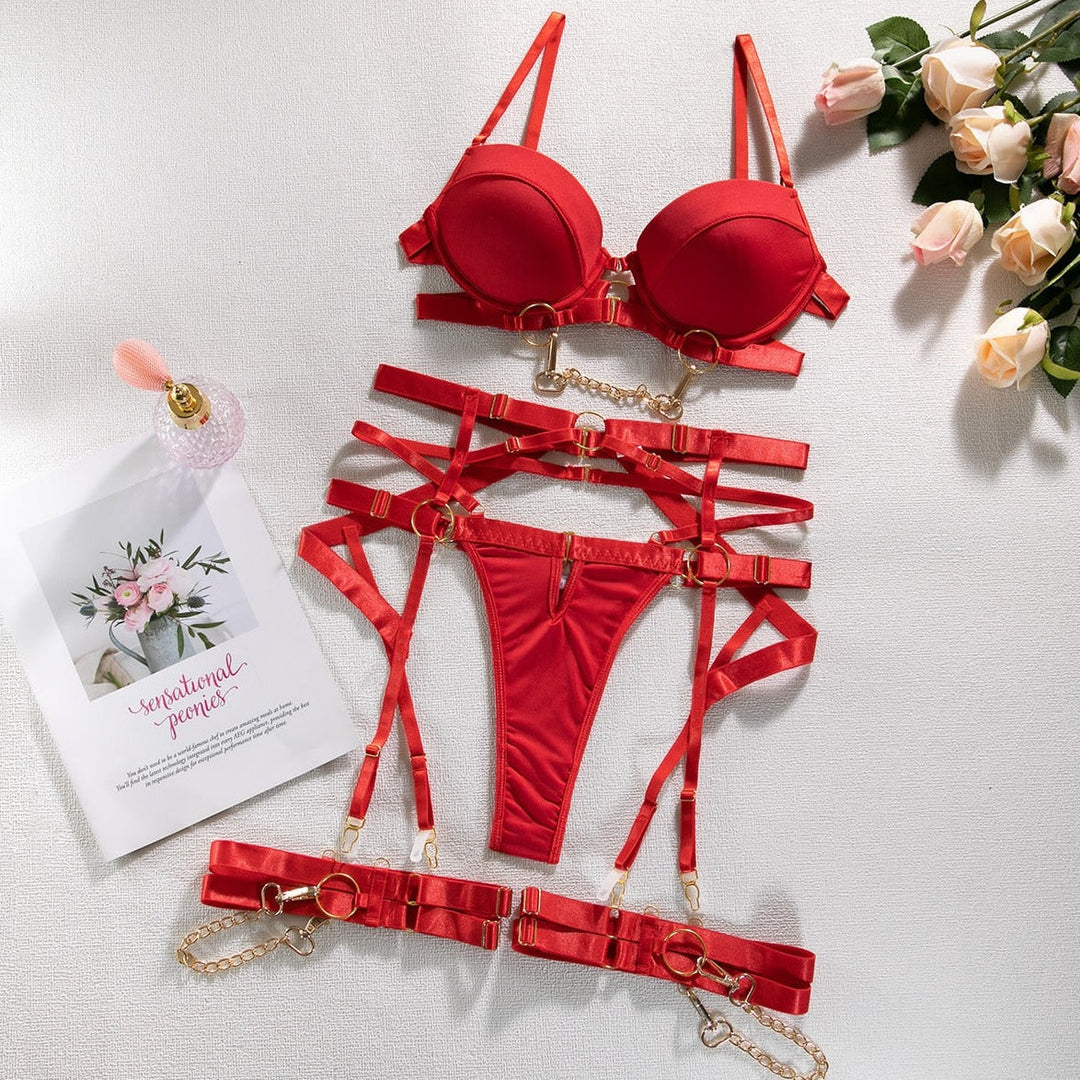 Adjustable 3-Colour Lingerie Set Soft Comfort