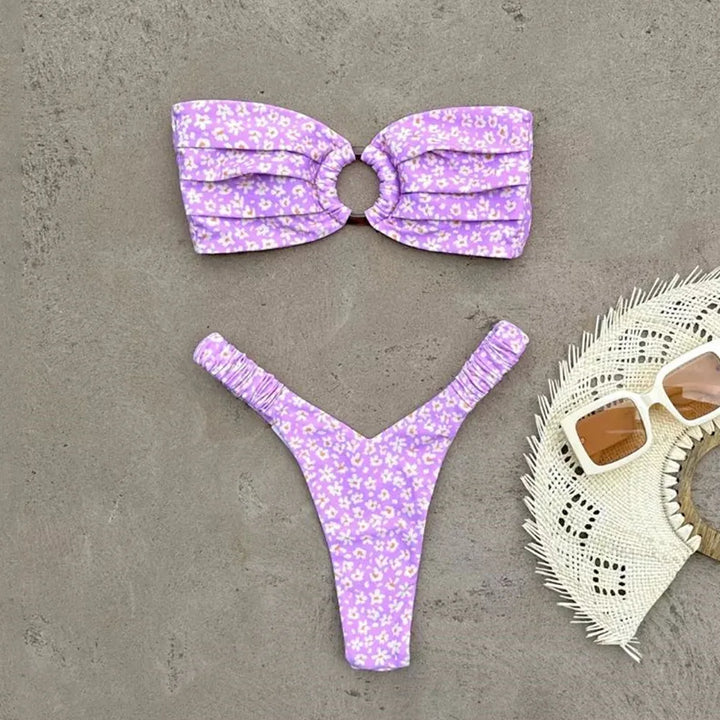 Tropical Floral Brazilian-Cut Bikini