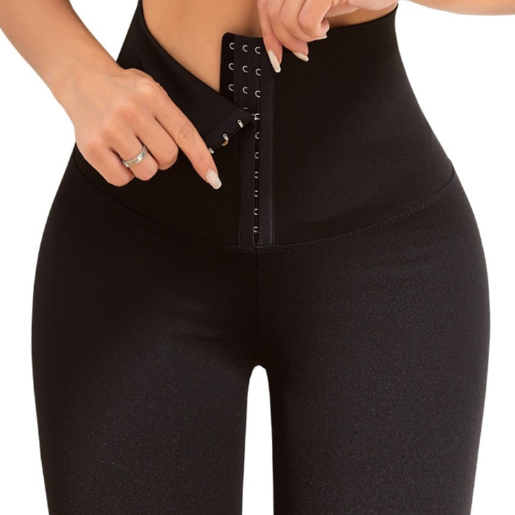 High-Waist Sports Leggings Quick-Dry Spandex Polyester