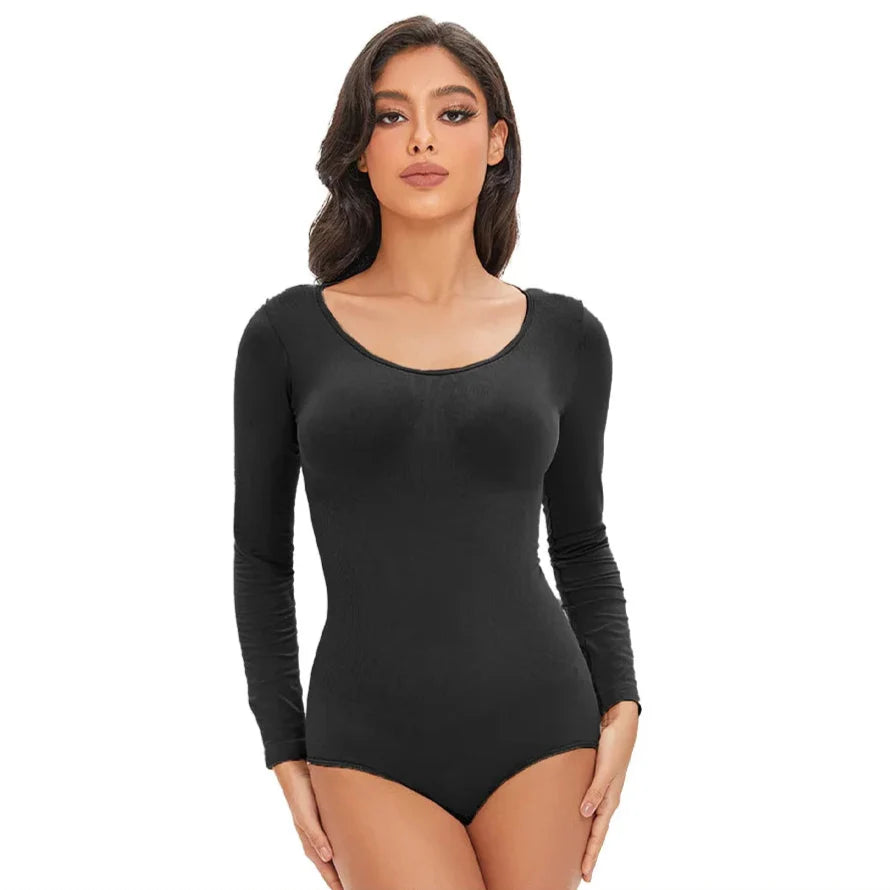 Seamless Stretch Adapting Plus-Size Shaping Bodysuit