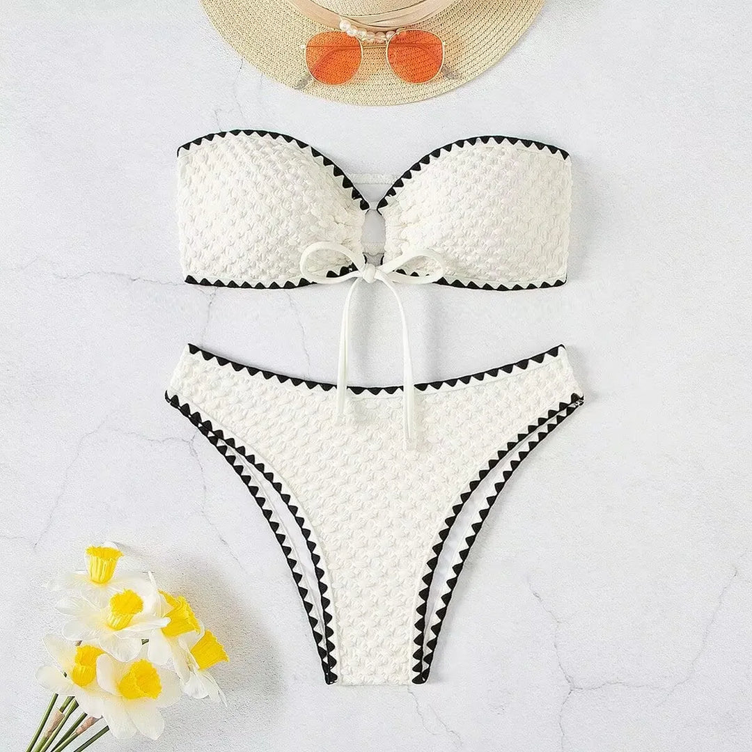 Bandeau Strapless High-Comfort Two-Piece Swimsuit