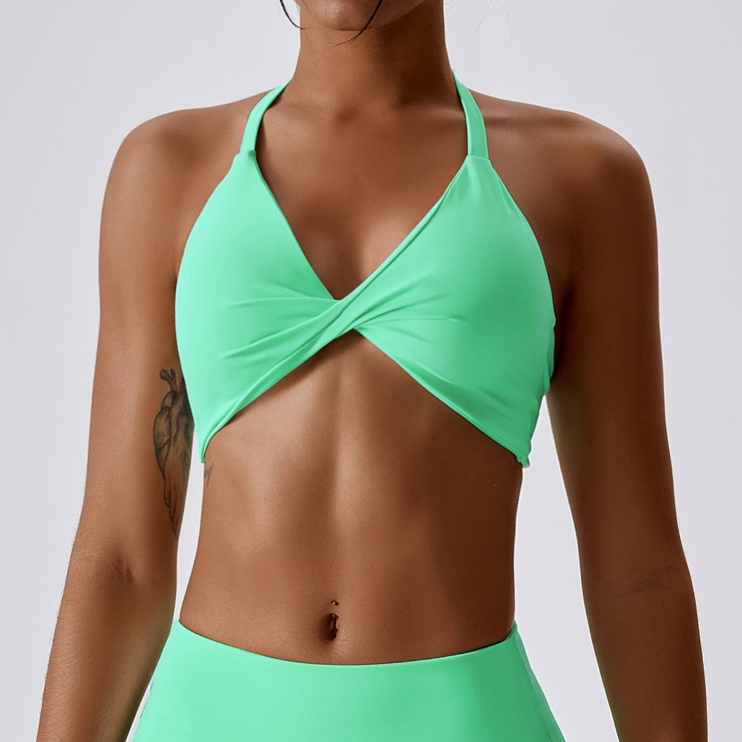 Triangle Sports Bra Double-Layer Fabric