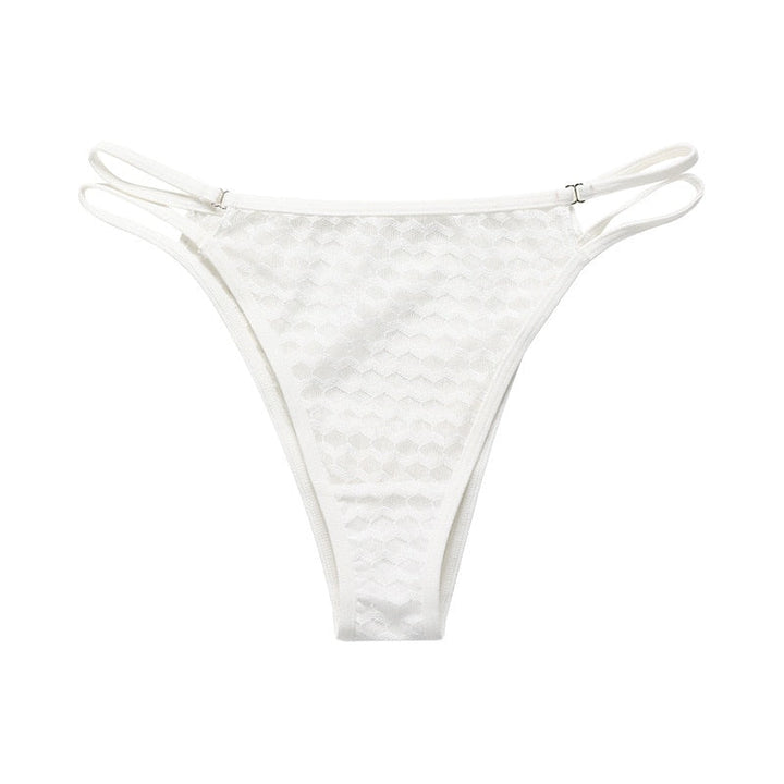 Lace-Trim Stretch Thong with Low-Rise Waist