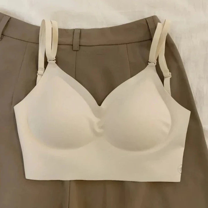 Wireless Push-Up Smooth Open-Back Bra
