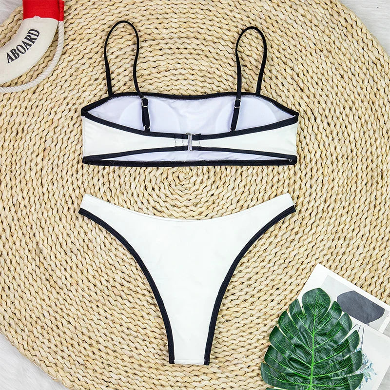 Minimalist Brazilian-Cut Two-Piece Swimsuit