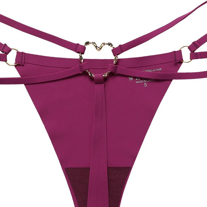 Smooth Decorative Heart Figure-Flattering Thong