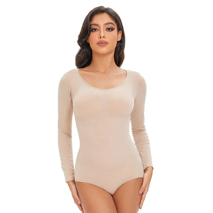 Seamless Stretch Adapting Plus-Size Shaping Bodysuit