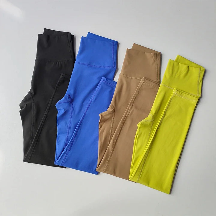 Seamless Push-Up Bra and High-Waist Leggings Set