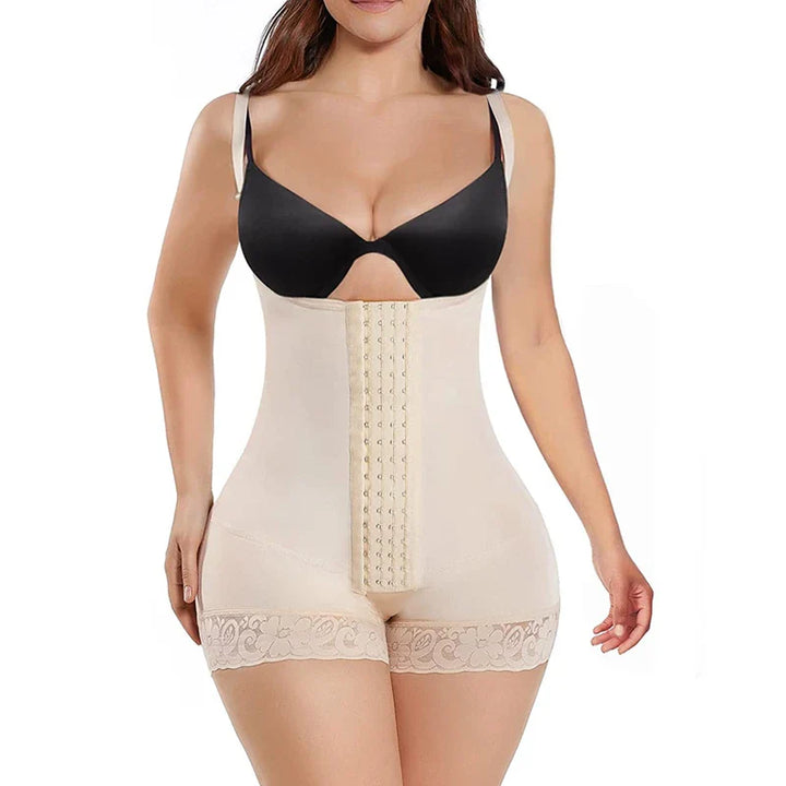 Adjustable Strap Decorative Figure-Shaping Bodysuit