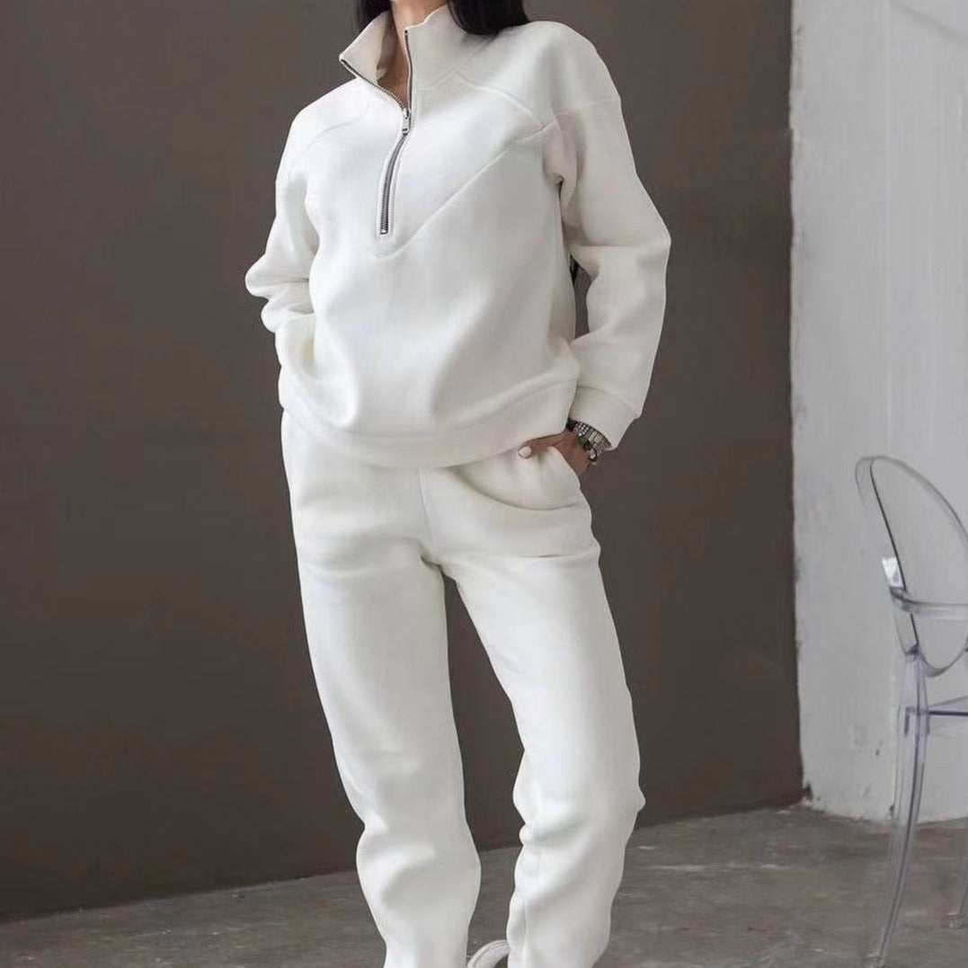 Hoodie and Long Pants Warm Adjustable Lounge Set
