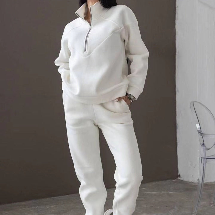 Hoodie and Long Pants Warm Adjustable Lounge Set