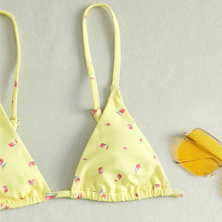 3-Piece Floral Classic Cut Bikini Set