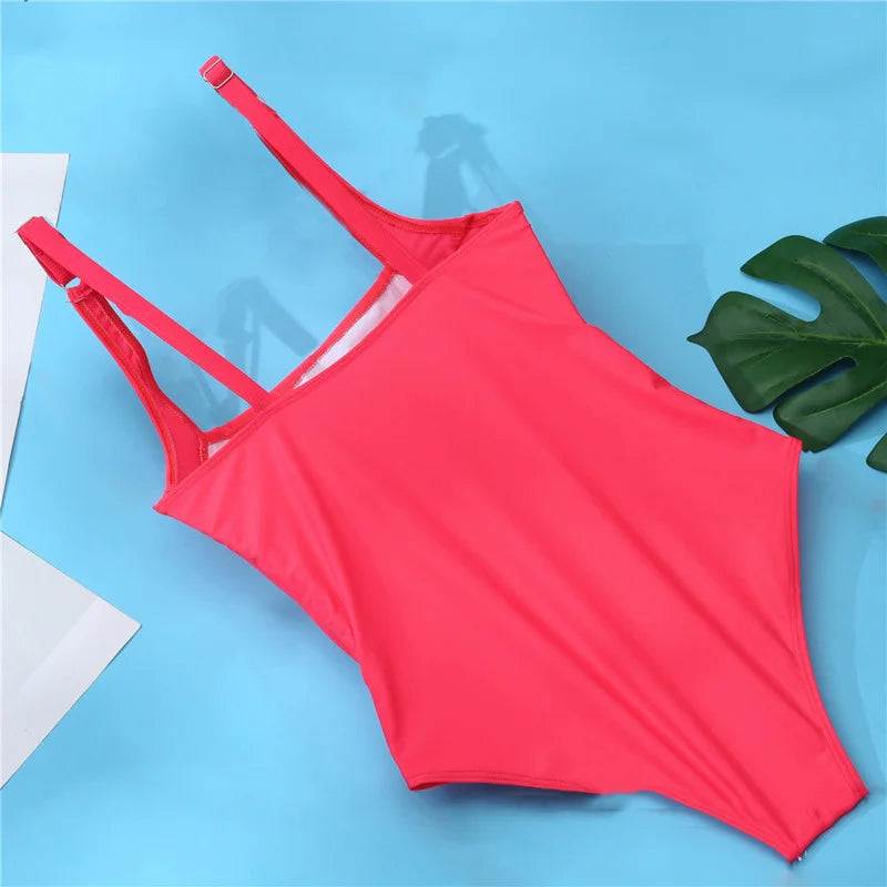 Adjustable Figure-Flattering One-Piece Swimsuit