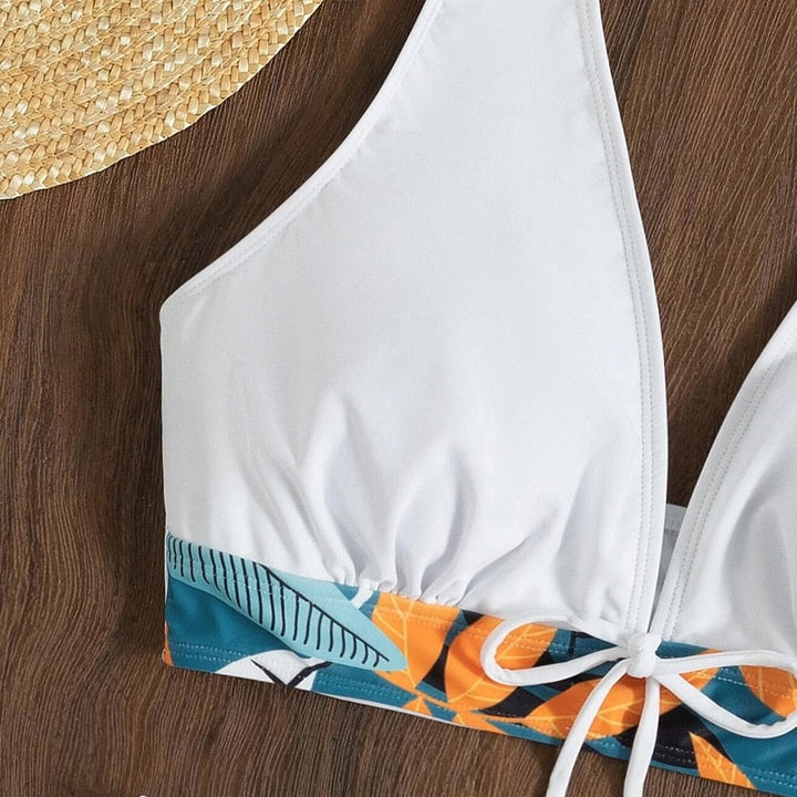 Two-Piece Swimsuit with Shorts Adjustable