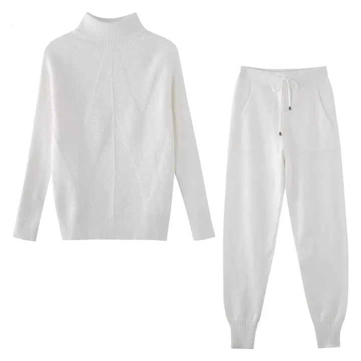 Turtleneck Drawstring 7-Colour Homewear Set