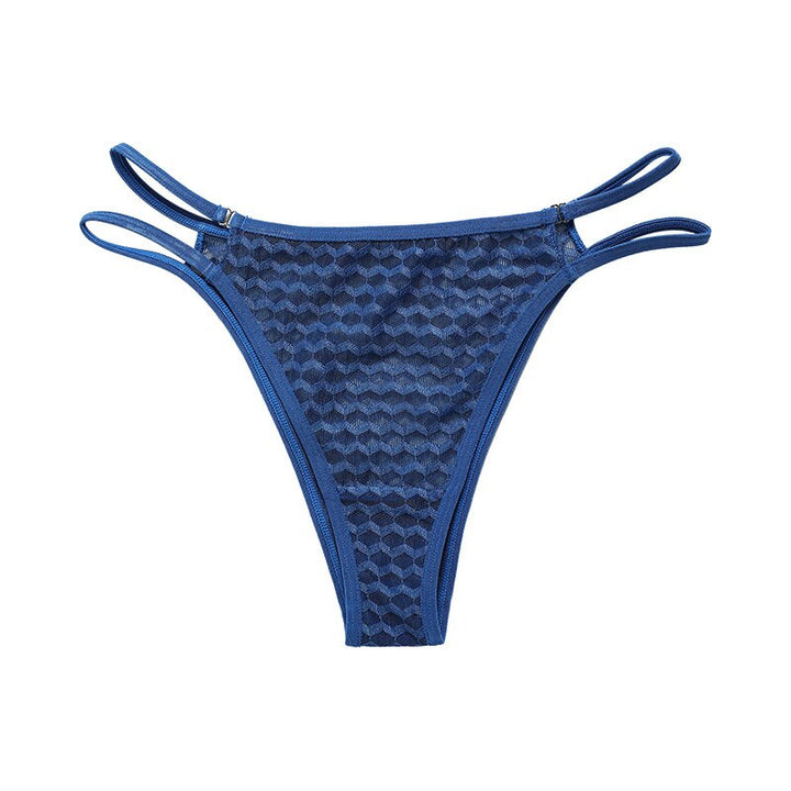 Lace-Trim Stretch Thong with Low-Rise Waist