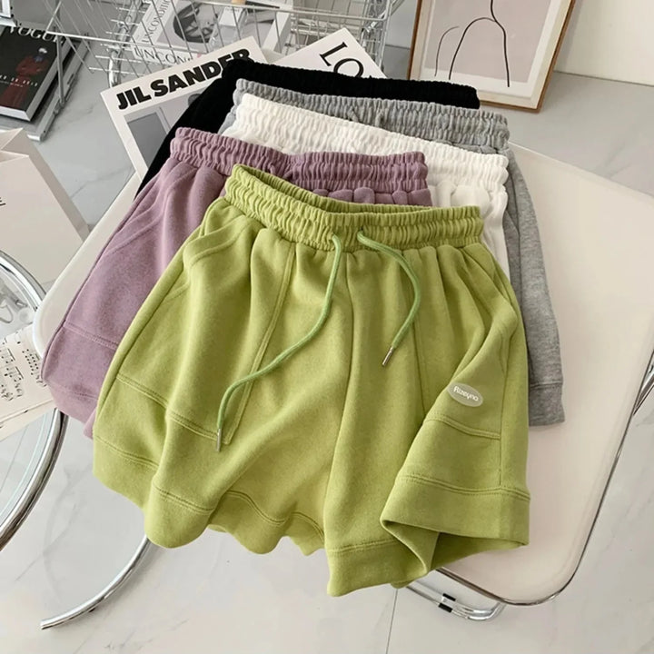 Loose Drawstring Wide-Leg Women&