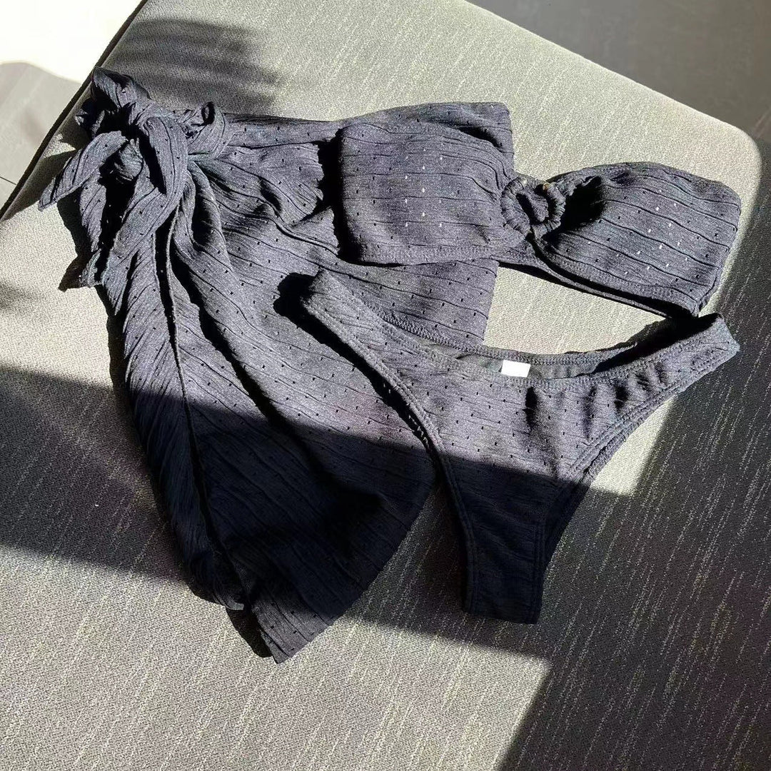 One-Piece Lingerie with Skirt Adjustable