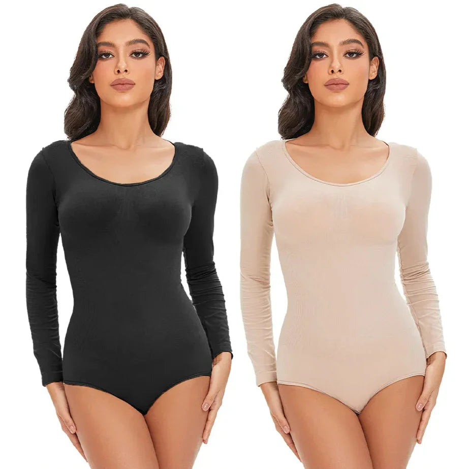 Seamless Stretch Adapting Plus-Size Shaping Bodysuit