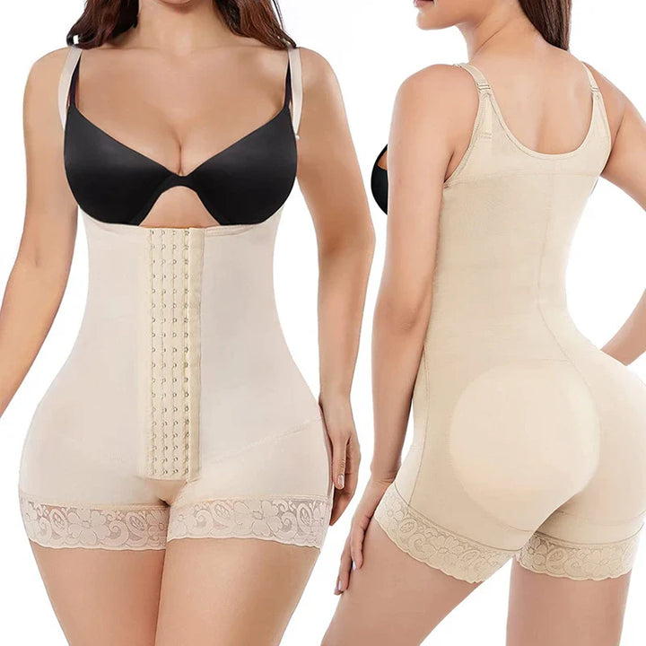 Adjustable Strap Decorative Figure-Shaping Bodysuit