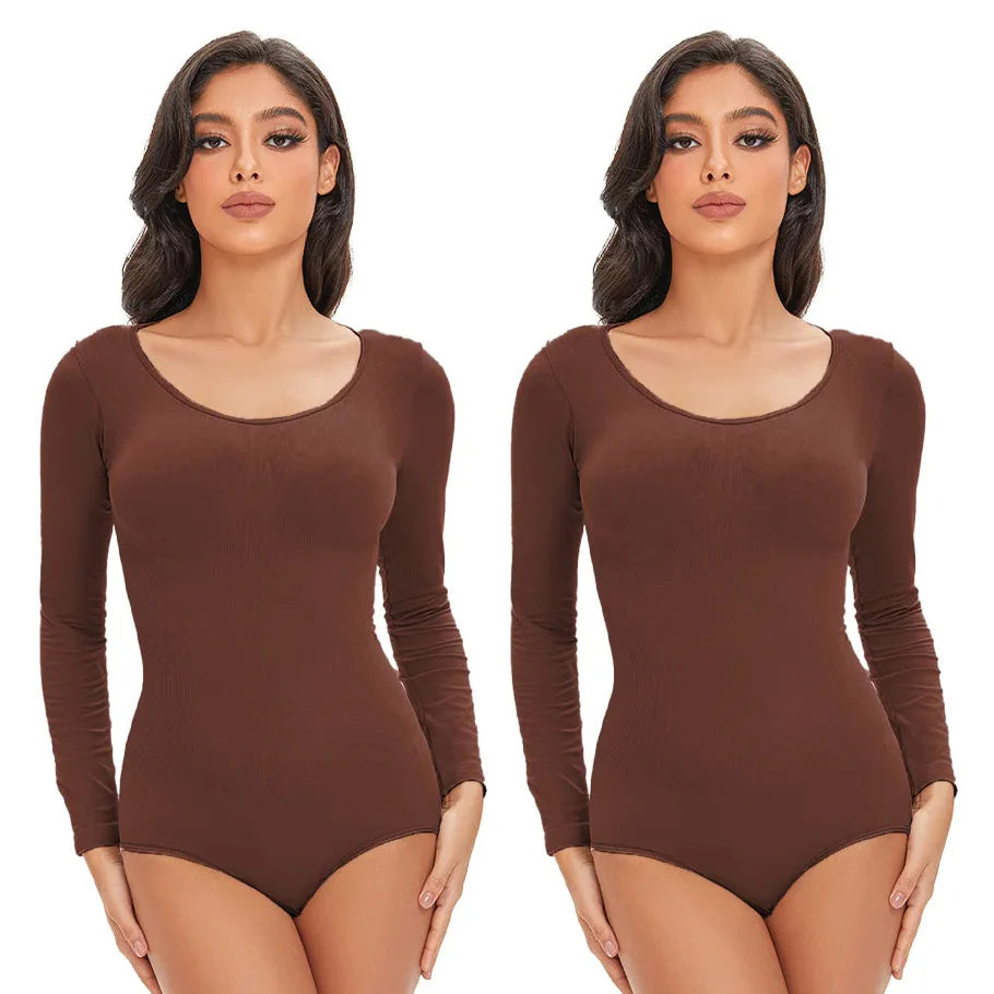 Seamless Stretch Adapting Plus-Size Shaping Bodysuit