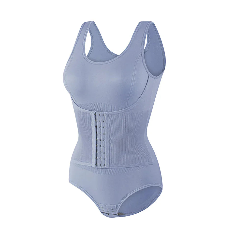 Adjustable Corset-Style Plus-Size Shaping Bodysuit