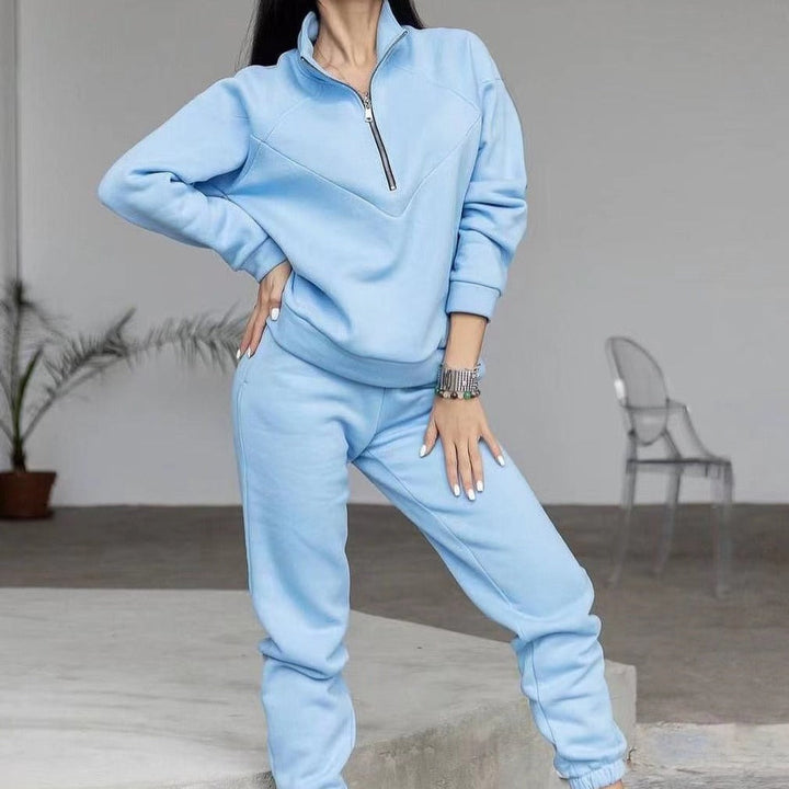 Hoodie and Long Pants Warm Adjustable Lounge Set