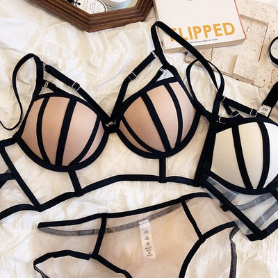Push-Up Lingerie Set Decorative Straps