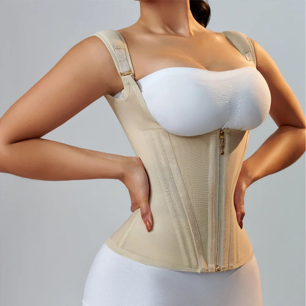 Double Adjustable Strap Plus-Size Waist Corset