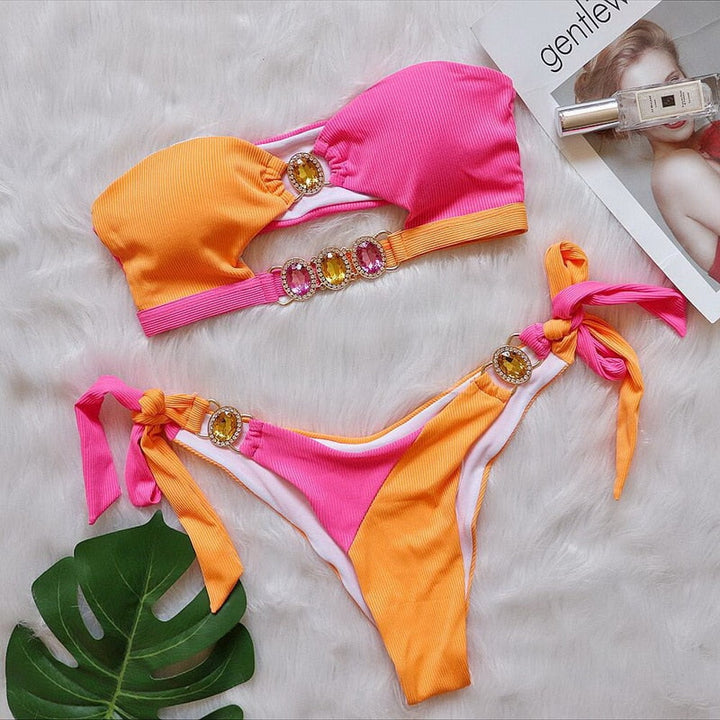 Brazilian-Style Two-Piece Swimsuit Flattering Cut