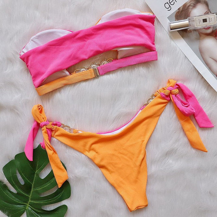 Brazilian-Style Two-Piece Swimsuit Flattering Cut