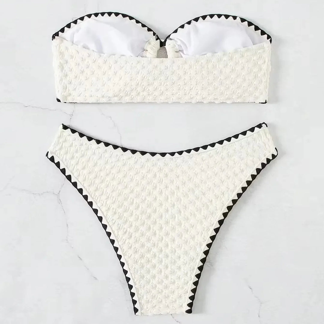 Bandeau Strapless High-Comfort Two-Piece Swimsuit