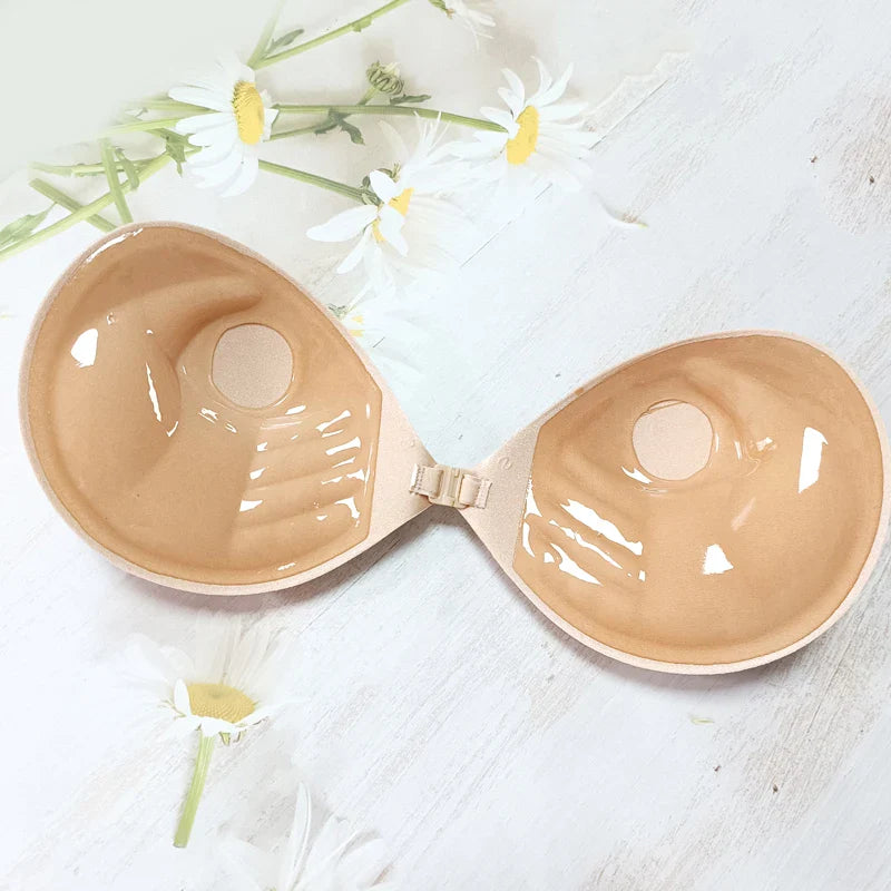 Invisible Stick-On Strapless Adhesive Bra