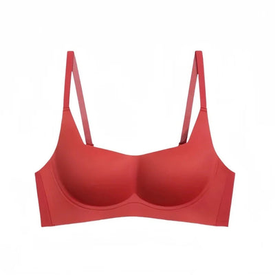 Seamless push-up bra with soft support