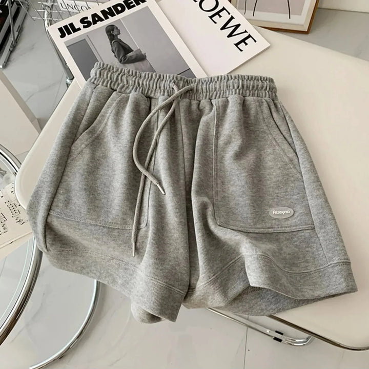 Loose Drawstring Wide-Leg Women&