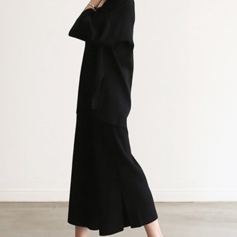 Relaxed Smooth Fabric Homewear Set Top and Pants