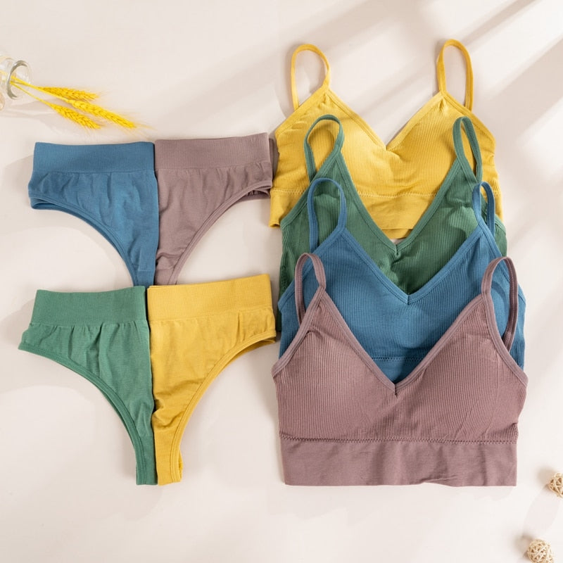 High-Waist Figure-Shaping Sports Set Polyester Spandex