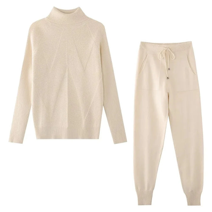 Turtleneck Drawstring 7-Colour Homewear Set