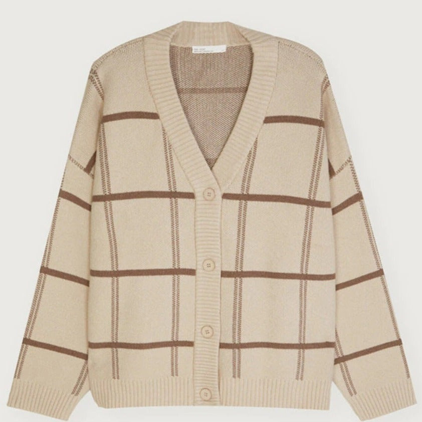 Relaxed Short Cardigan Thick Fabric