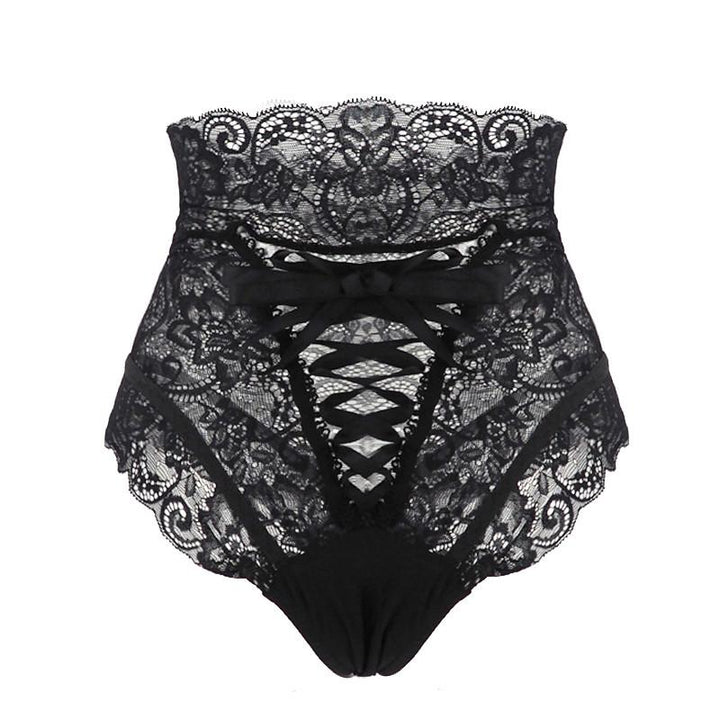 Lace panties with high waist