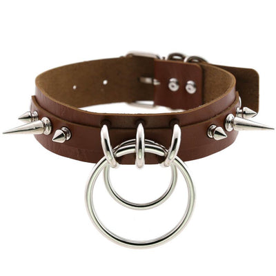 Leather choker