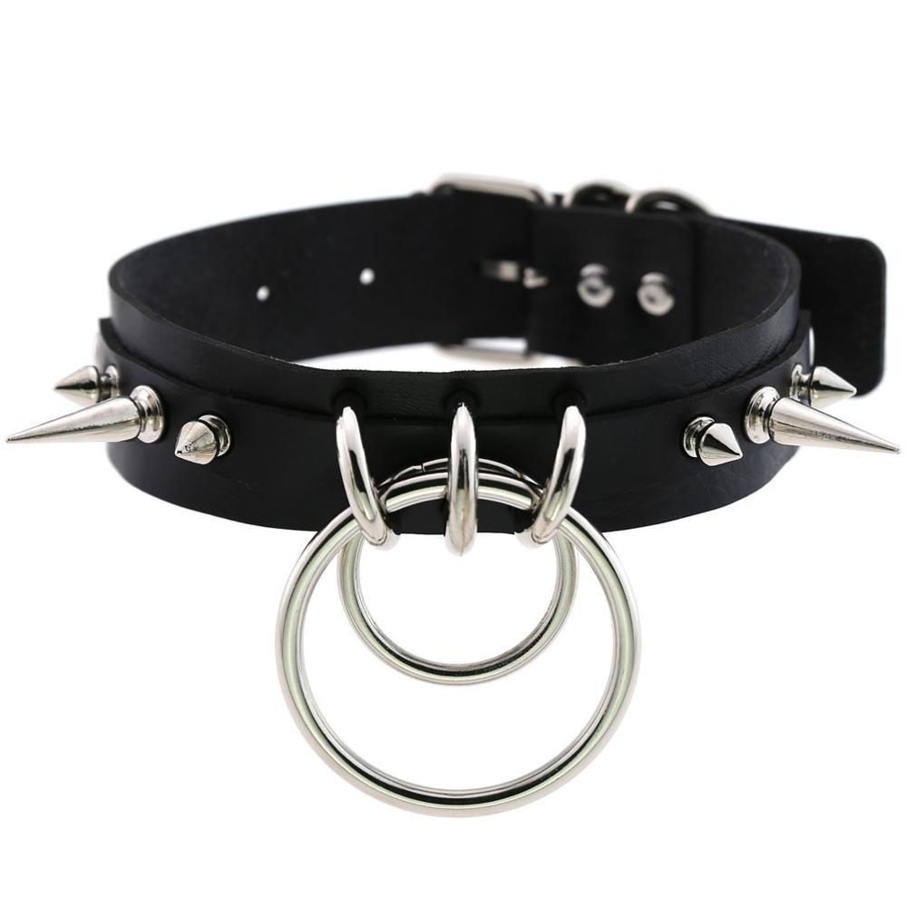 Leather choker